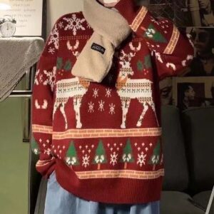 Rhian – Strickpullover im Vintage-Look