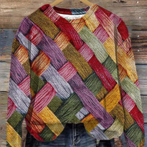 Saria - Farverig Sweatshirt