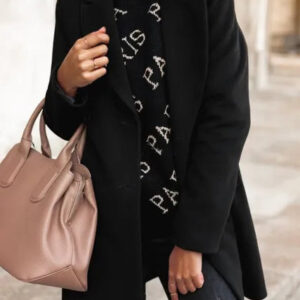 Cora - Langærmet uldfrakke til kvinder