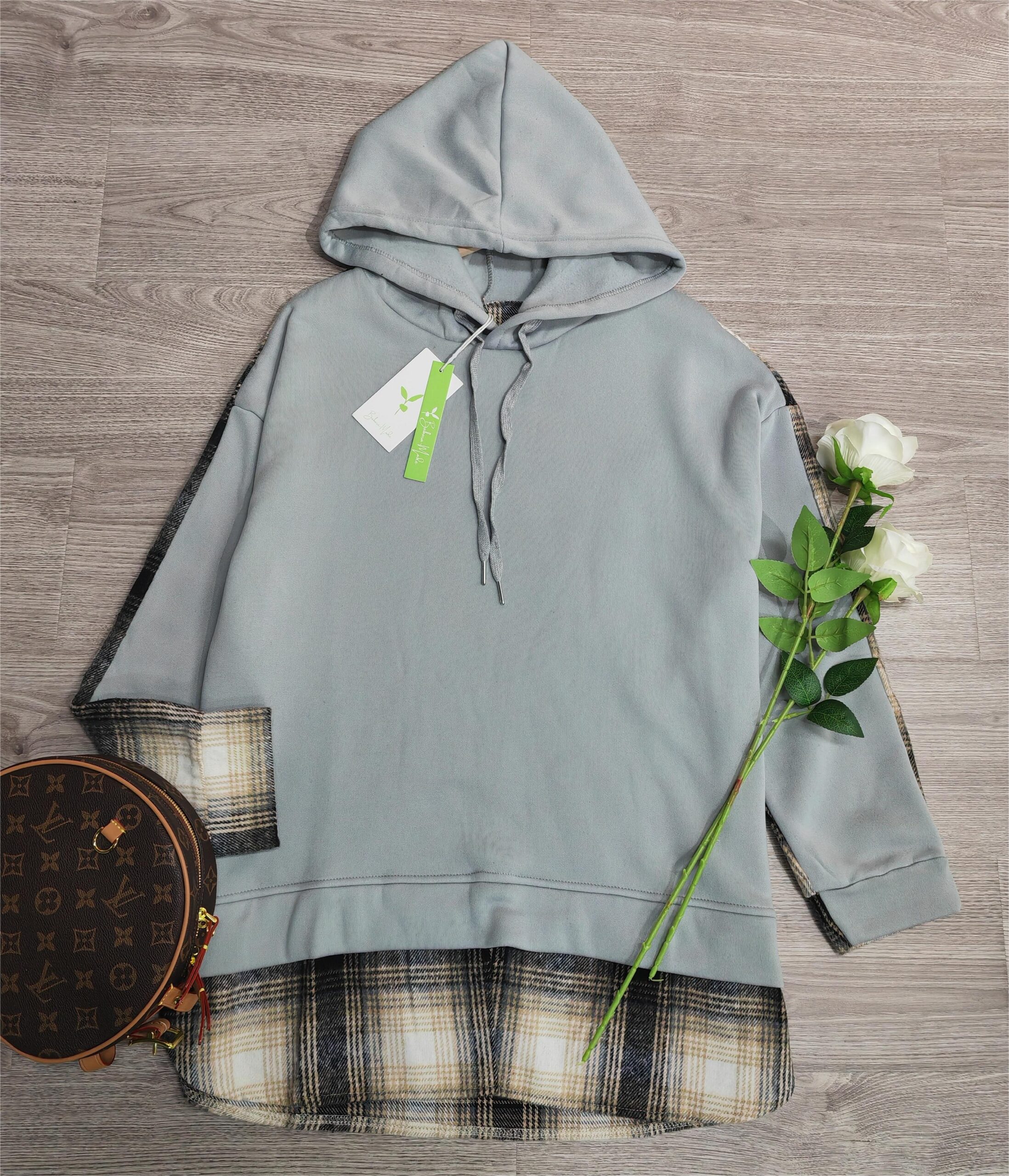 April - Behagelig langærmet Patchwork-Sweatshirt - Image 17