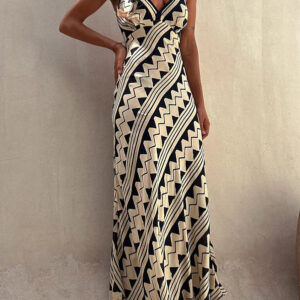 Olla - Kjole mit ethnischem Druck