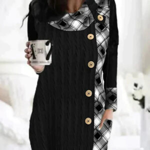 Wendy – Kleine Patchwork-Figur mit Knappen