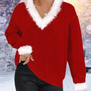 Tylie – Patchwork-Pullover mit Rollkragen