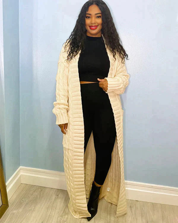 Theodora – Langer Cardigan mit V-Ausschnitt - Image 17