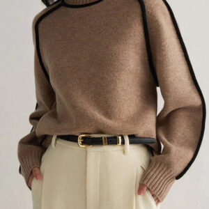 Dorothy - Brun rullekravetrøje