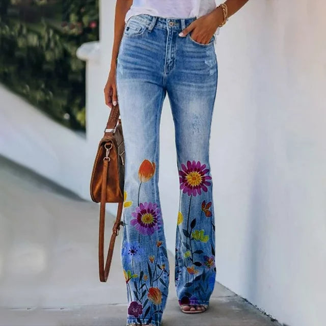 Ada - Jeans mit Blumenmuster - Image 2