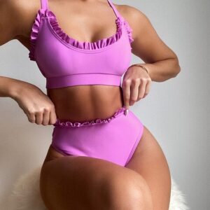 CLAIRE – Bikini mit hohem Talje und Flaeser