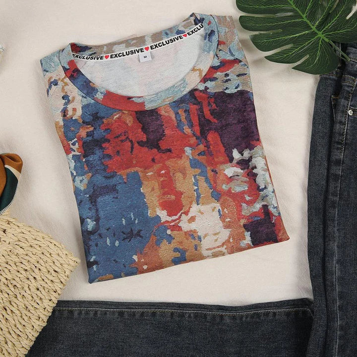 Frieda – Pullover mit abstraktem Druck - Image 4