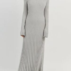 Amanda – Lang strikkjole til kvinder