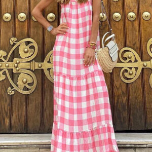 Sofi – Lyserød sommer-boho-kjole