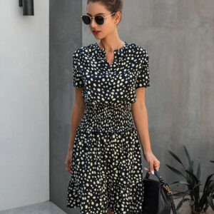 VIOLETTA - Minikjole mit Flæser