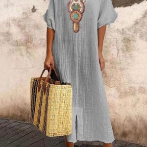 SAMMY – Kjole mit Vintage-Broderi