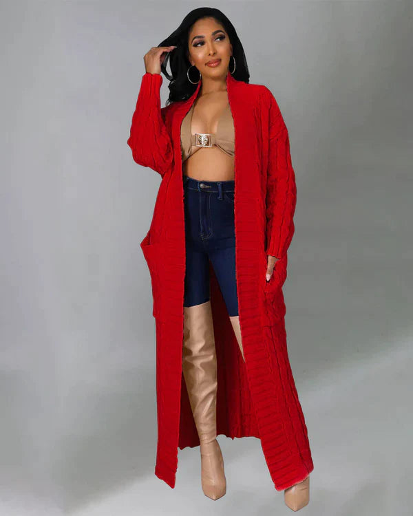 Theodora – Langer Cardigan mit V-Ausschnitt - Image 15