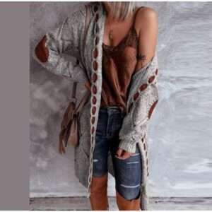 BETSY – Mellemlange-Hættetrøjer-Cardigan