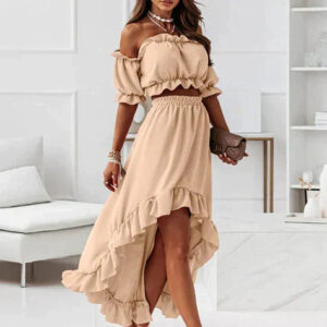 AMELIA - Sommerkjolesæt mit Flæser