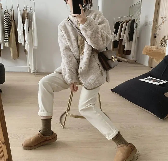 Aruna - Übergroße Frakke - Image 4