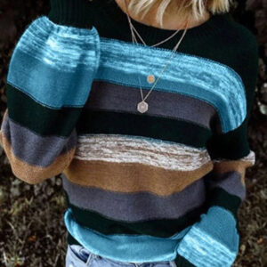 Everly – Stribet-Strickpullover