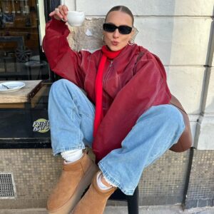 Aster - Mode Lederjacke