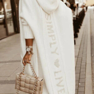 Connie – Langer Cardigan mit Kapuze