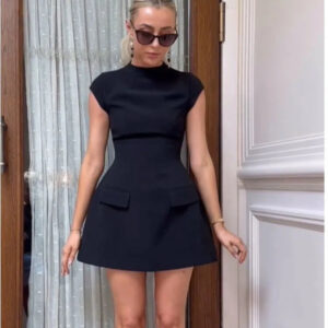 Tilly - A-formet minikjole med lommer