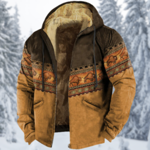 Caleb – 3D-gedruckte Fleecejacke mit Mütze