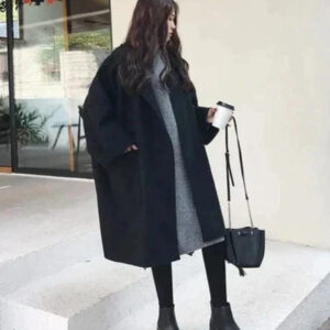 Gianna - Eleganter Oversize-Trenchcoat i uld