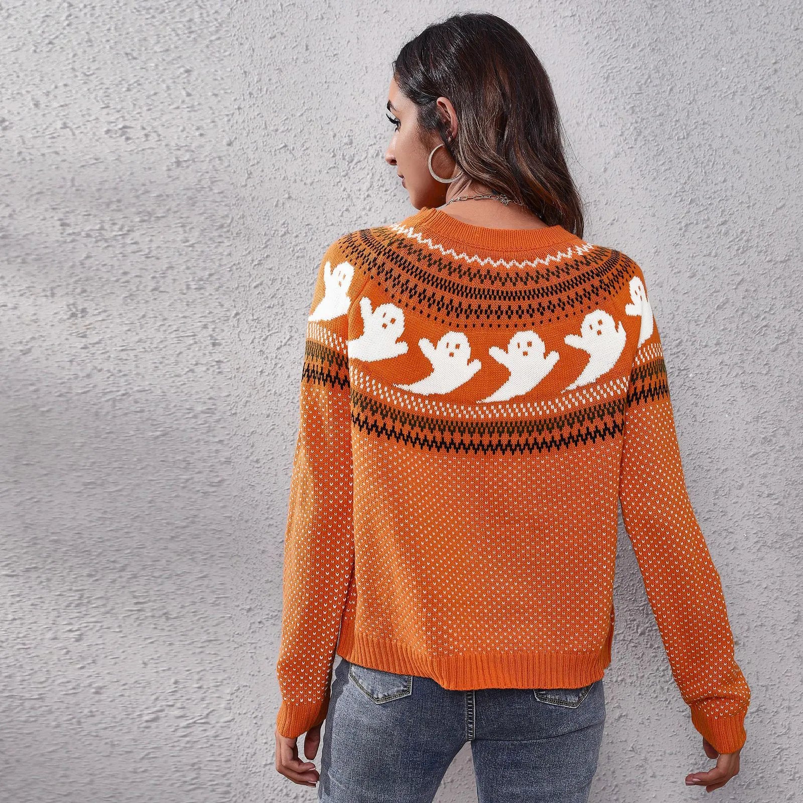 Rosita - Halloween Ghost Vintage Sweater zum Verkauf - Image 2