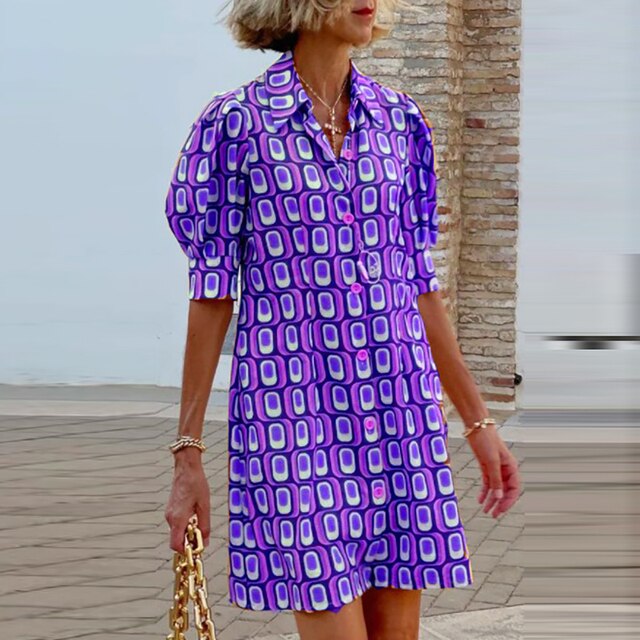 AURORA – Afslappet skjortekjole - Image 4