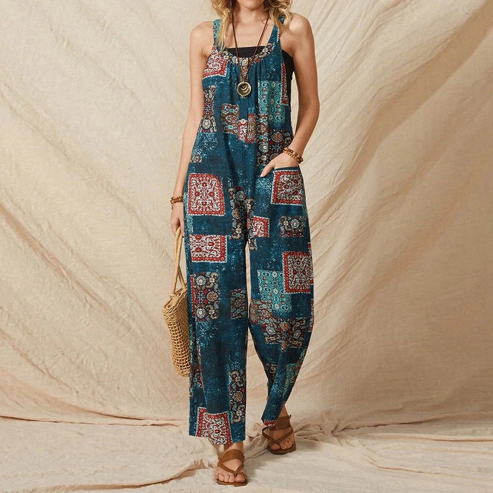 IRIS - Flerfarvede-Jumpsuits im Ethno-Stil