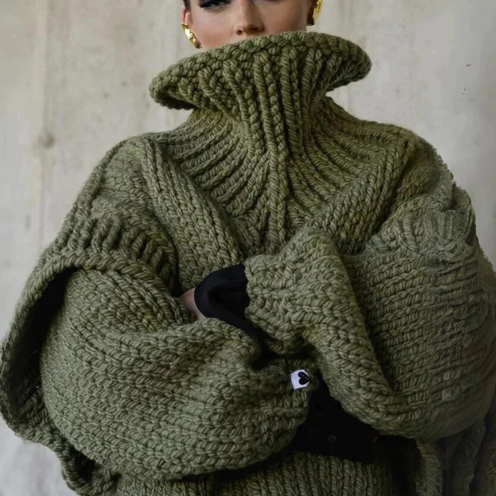 Gina – Übergroßer Pullover mit Rüschen - Image 4