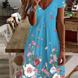 MILIA – Kjole mit V-udskæring