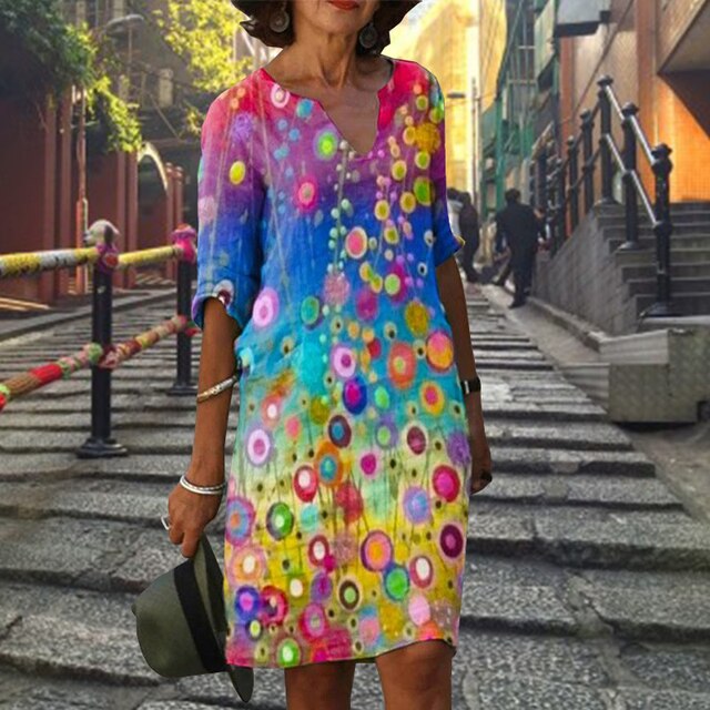 CLARA – Kjole mit V-udskæring und halbieren ærmer - Image 3