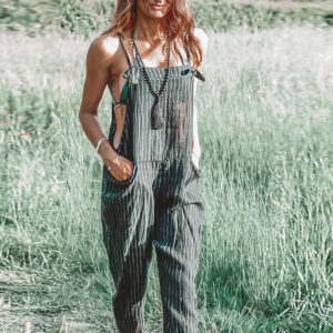 BELLA – Løse-Jumpsuits mit Streifenmuster