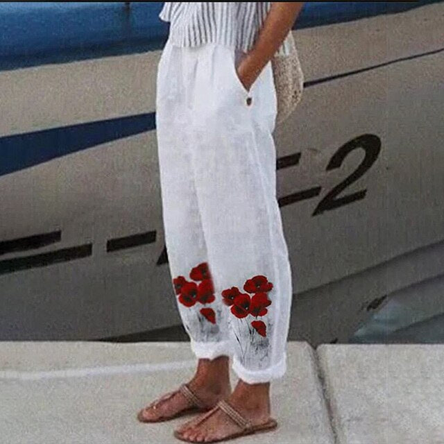 LARA – Bükser mit Blumendruck - Image 8