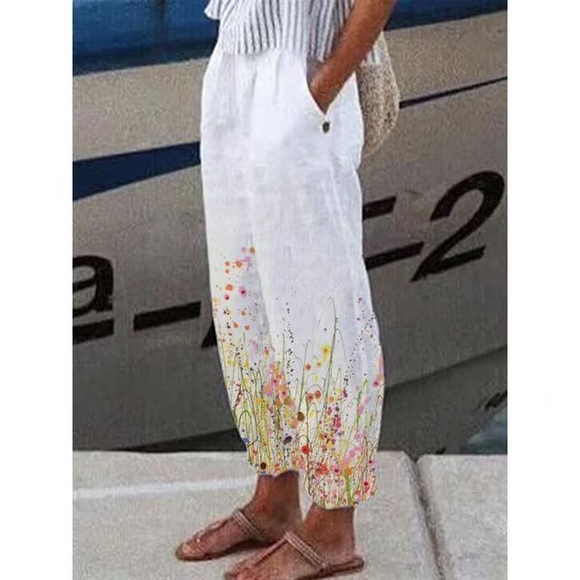 LARA – Bükser mit Blumendruck - Image 12