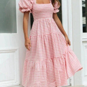 SOPHI - Maxikjole med firkantet halsudskæring