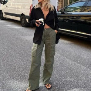 Paula - Cargobukser i lige pasform