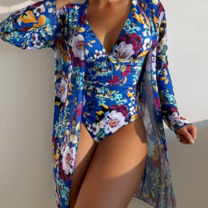 JINA - Blauer 3-Delt-Sommerbikini