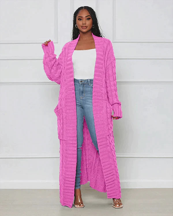 Theodora – Langer Cardigan mit V-Ausschnitt - Image 12