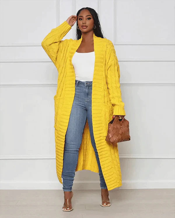 Theodora – Langer Cardigan mit V-Ausschnitt - Image 11