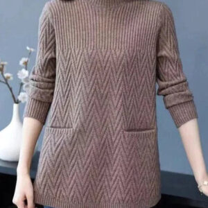 Agnes - Dametrøje med høj krave